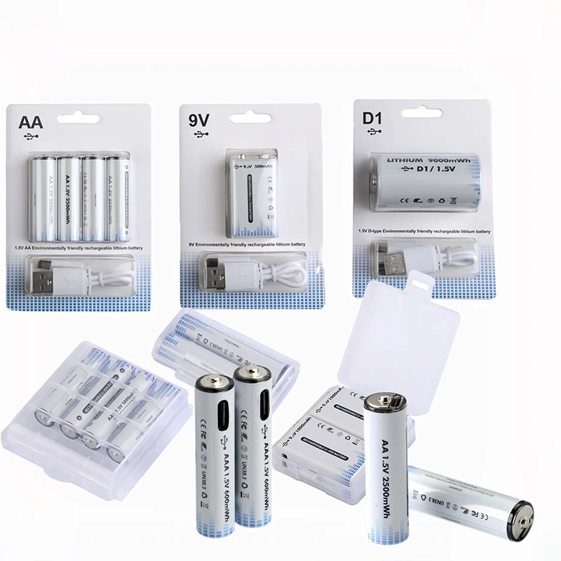 GMCELL 9V USB-C rechargeable batteries